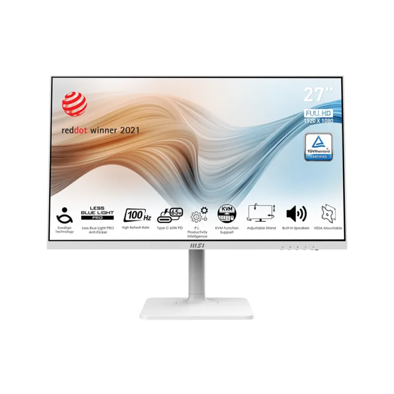MSI 微星Modern  MD272XPW MONITOR 顯示器 (27" FHD IPS 100Hz 1ms 可90度旋轉 / 可調升降 內置喇叭)