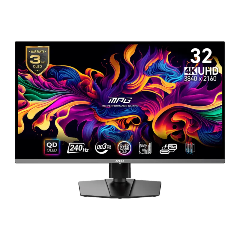 MSI MPG321URX 32" MONITOR  量子點電競顯示器 (4K UHD 240Hz 0.03ms 10 bits ClearMR 13000 True Black 400 )