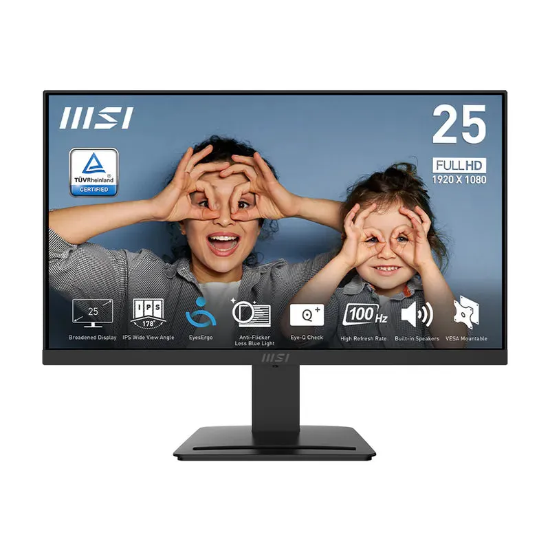 MSI 微星 PRO MP253P/MP253W MONITOR 專業顯示器 24.5吋 平面FHD IPS 100Hz  - 1920 x 1080 - 白色