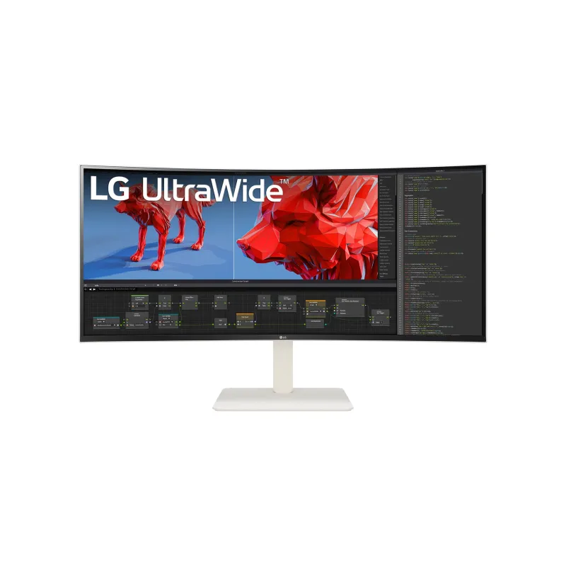 LG UltraWide 38WR85QC-W 曲面顯示器 34" 21:9 2K QHD+ nanoIPS 144Hz 1ms Curved 2300R - 3840 x 1600 白色
