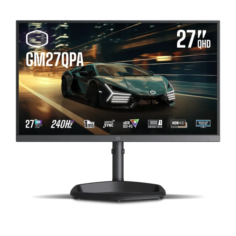 Cooler Master GM27-QPA 電競顯示器 27" QHD 240Hz IPS 1ms 內置喇叭 - 2560x1440