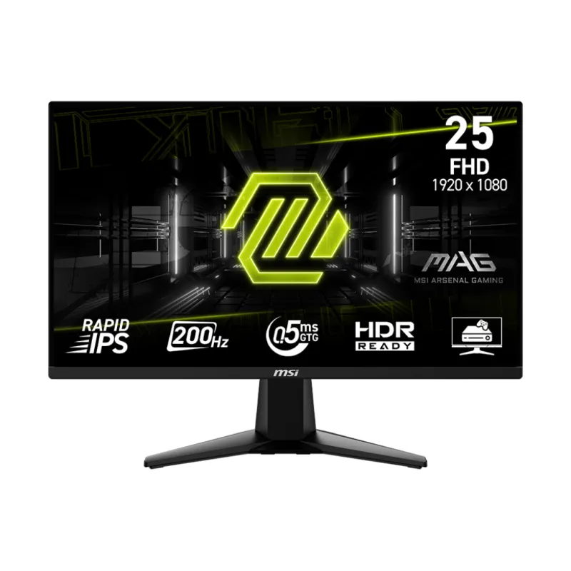 【八週年大激減】MSI 微星 MAG 255F E20 MONITOR 電競顯示器 25" 平面FHD IPS 200Hz 0.5ms 1920X1080