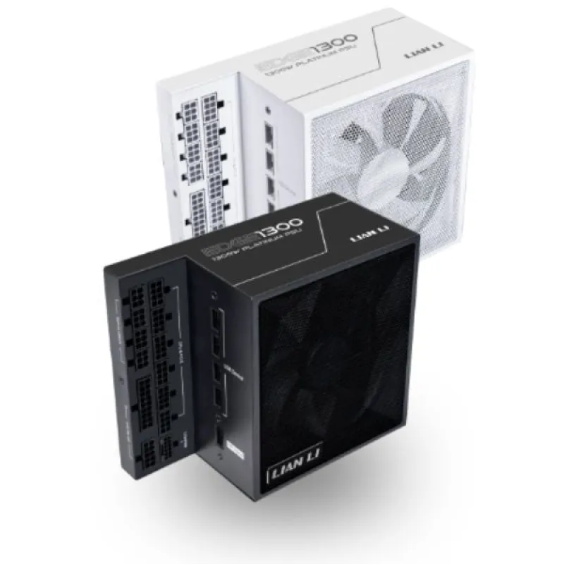 LIAN LI 聯力 EDGE SERIES 1300W 80Plus Platinum POWER SUPPLY 鉑金牌 全模組 火牛 黑/白 - 黑色