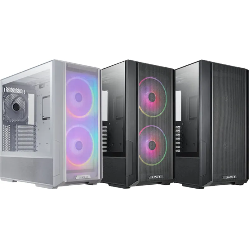 Lian Li 聯力 LANCOOL 216 E-ATX Mid Tower 機箱 (黑/白) - 黑色