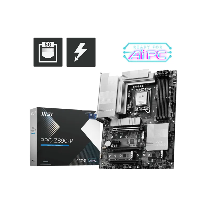 MSI 微星 PRO Z890-P ATX 白色主機板 (DDR5)