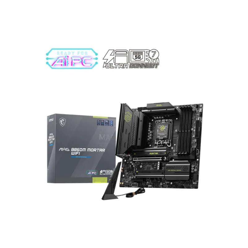 MSI 微星 MAG B860M MORTAR WIFI MATX 主機板