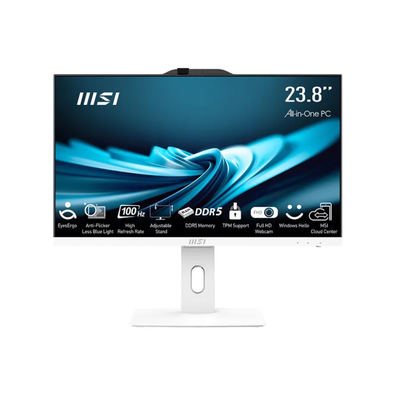 MSI 微星 PRO AP242P 14M 一體式電腦 24"FHD 14TH CPU 白色 - I3-14100 / 8GBRAM / 512GB SSD