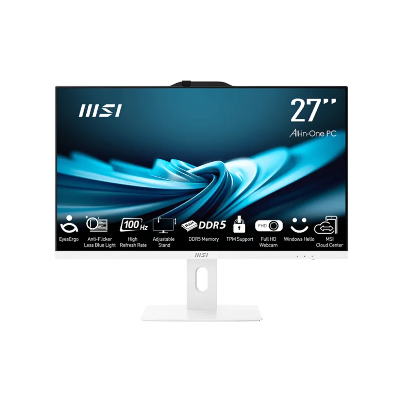 MSI 微星 PRO AP272P 14M 一體式電腦 27"FHD 14TH CPU 白色 - I5-14400 / 16GBRAM / 512GB SSD