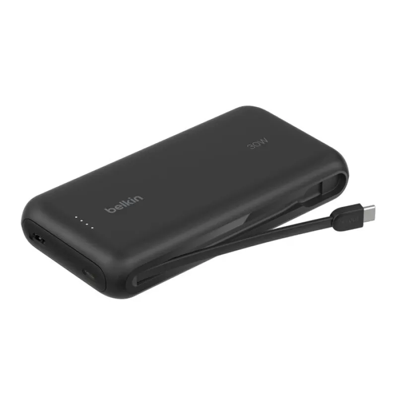 Belkin Boost Charge 20000mAh 便攜式行動電源 內置 USB-C線 - Black