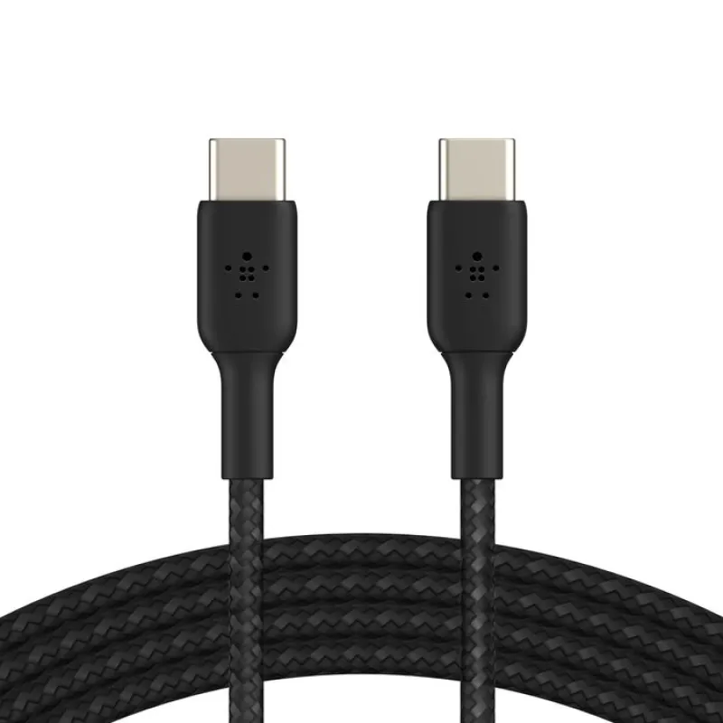 Belkin Boost Charge USB-C 至 USB-C 240W 編織充電線 - 黑色 / 1M