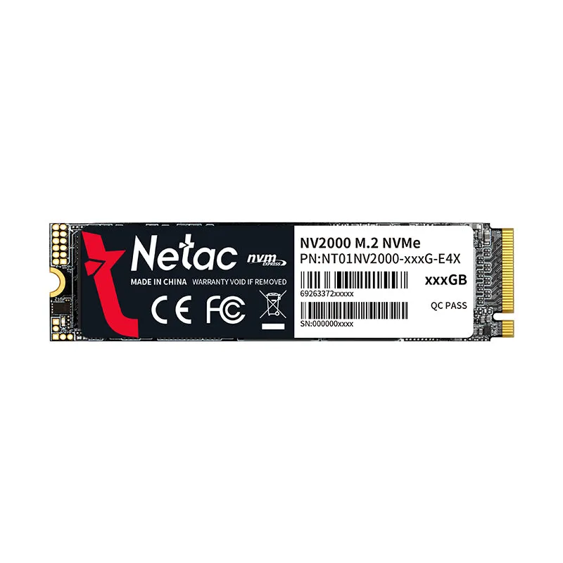 Netac NV2000 PCIe 3 x4 M.2 2280 NVMe SSD - 512GB