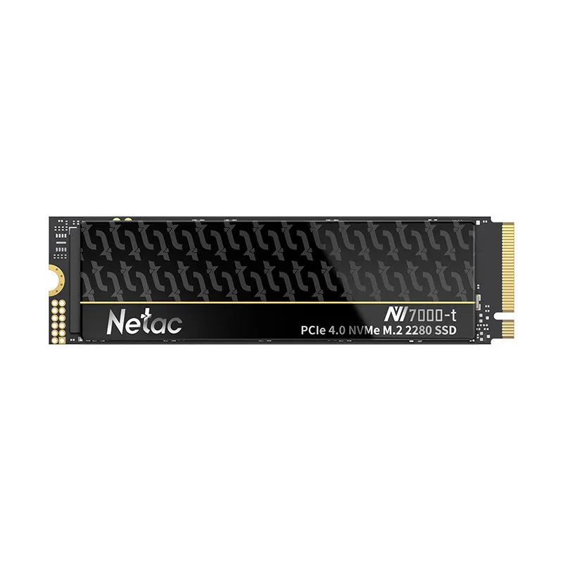 Netac NV7000-t M.2 2280 NVMe 1tb 2tb 4tb SSD (7400MB/s) 薄散熱鐵片 - 512GB