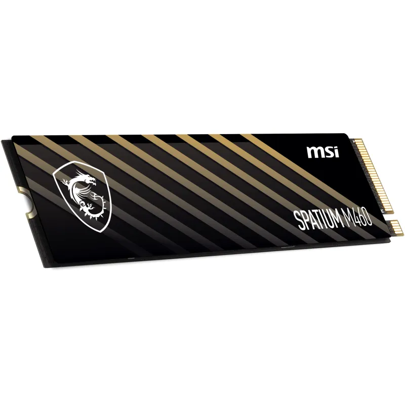 MSI 微星 SPATIUM M460 SSD 固態硬碟 TLC PCIe 4.0 NVMe M.2 2280 - 1TB
