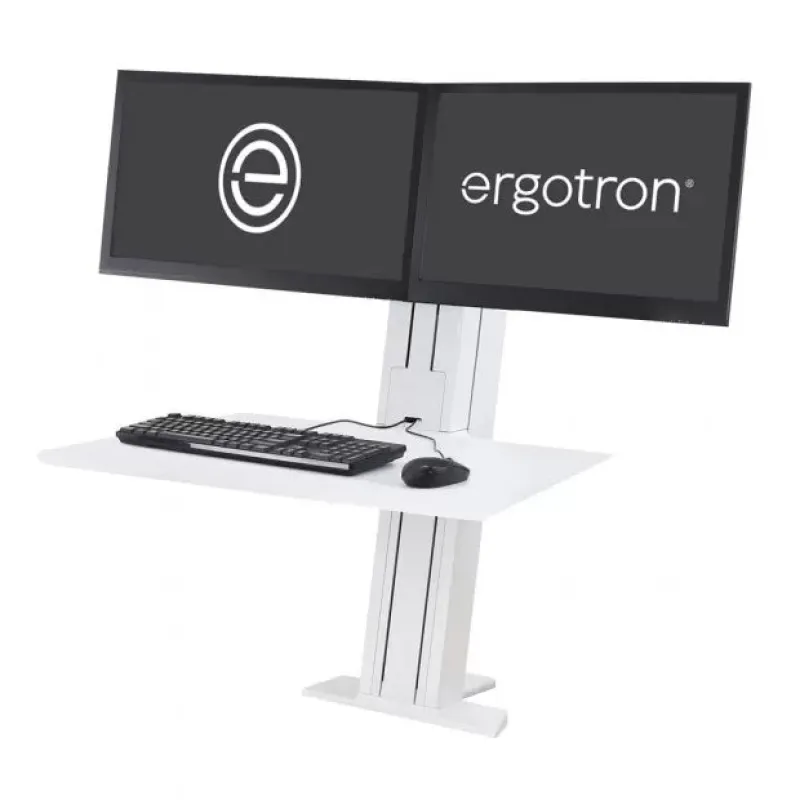 ERGOTRON WORKFIT-SR 雙顯示器 坐立兩用台式工作站 - 黑色