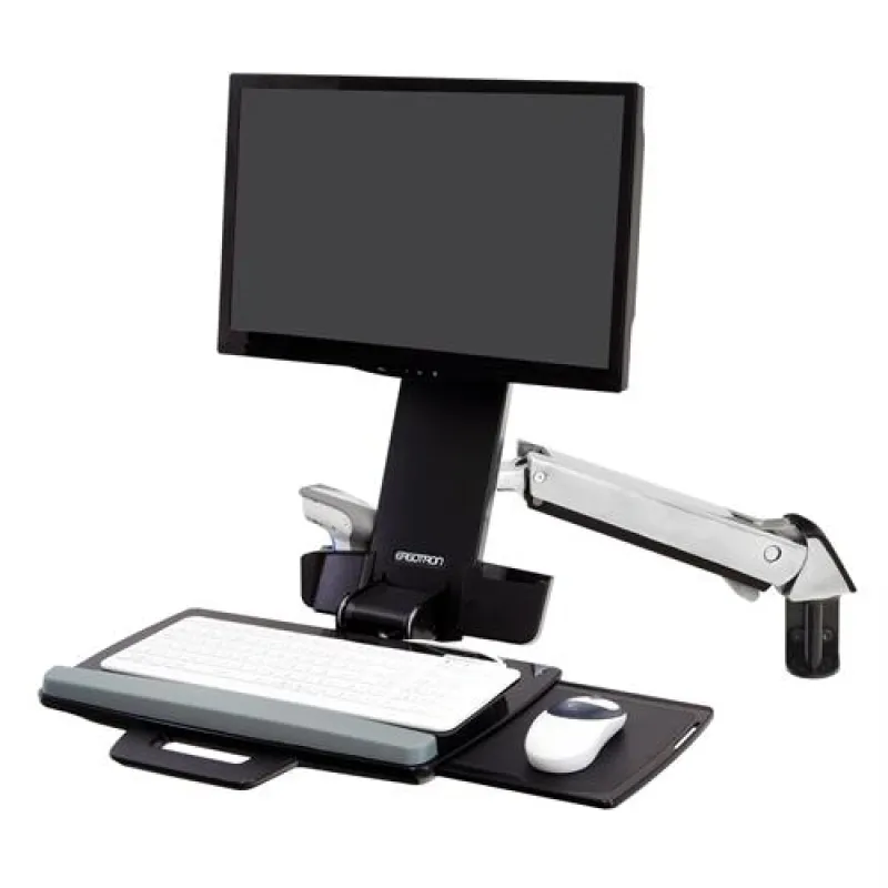Ergotron StyleView® Sit-Stand Combo Arm (polished aluminum) - 黑色