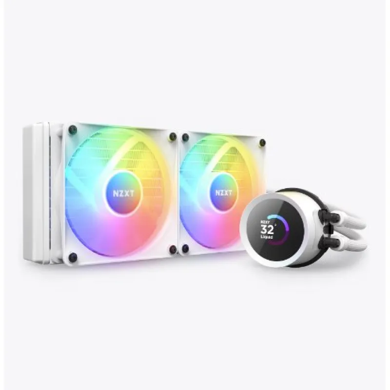 NZXT Kraken 240mm RGB AIO Dsplay 水冷散熱器 (White Edition)