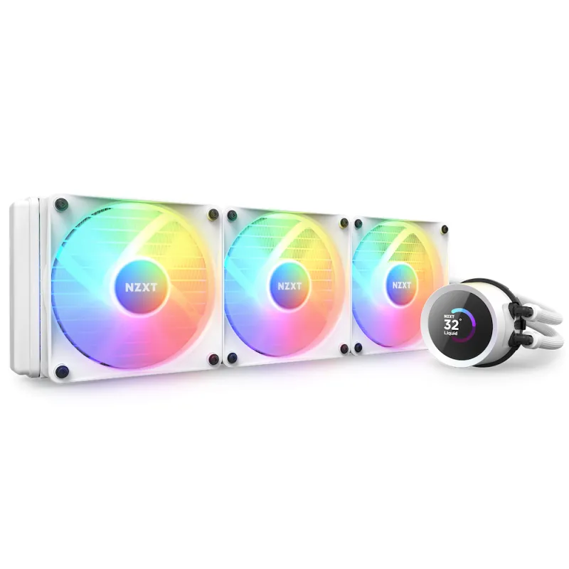 【八週年大激減】NZXT Kraken 360 RGB 360mm 水冷散熱器 - White 白色