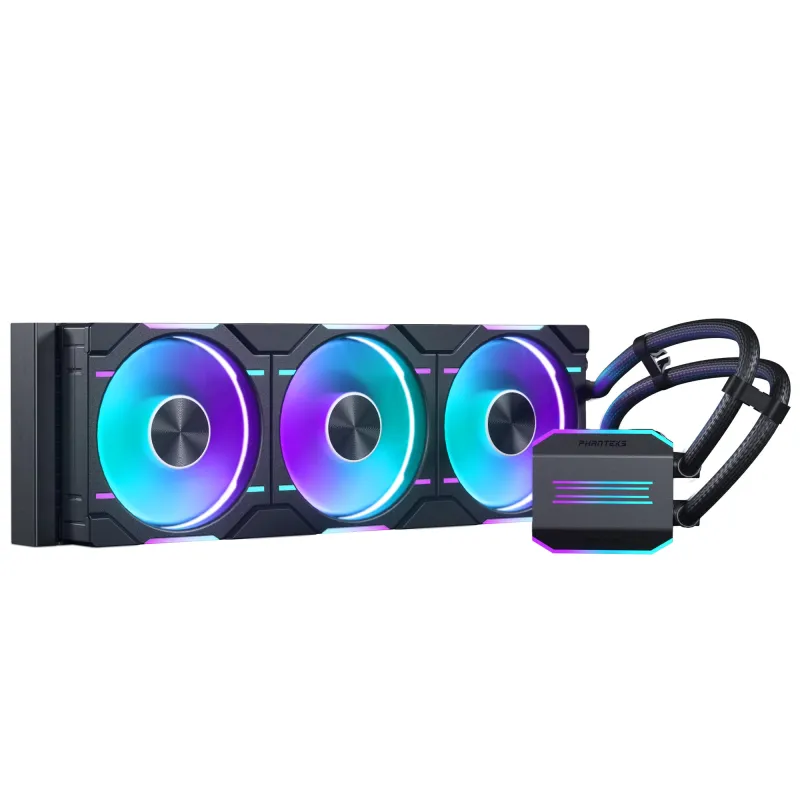 Phanteks GLACIER ONE 360D30 D-RGB AIO 360mm 水冷散熱器 - (黑/白色) - 黑色