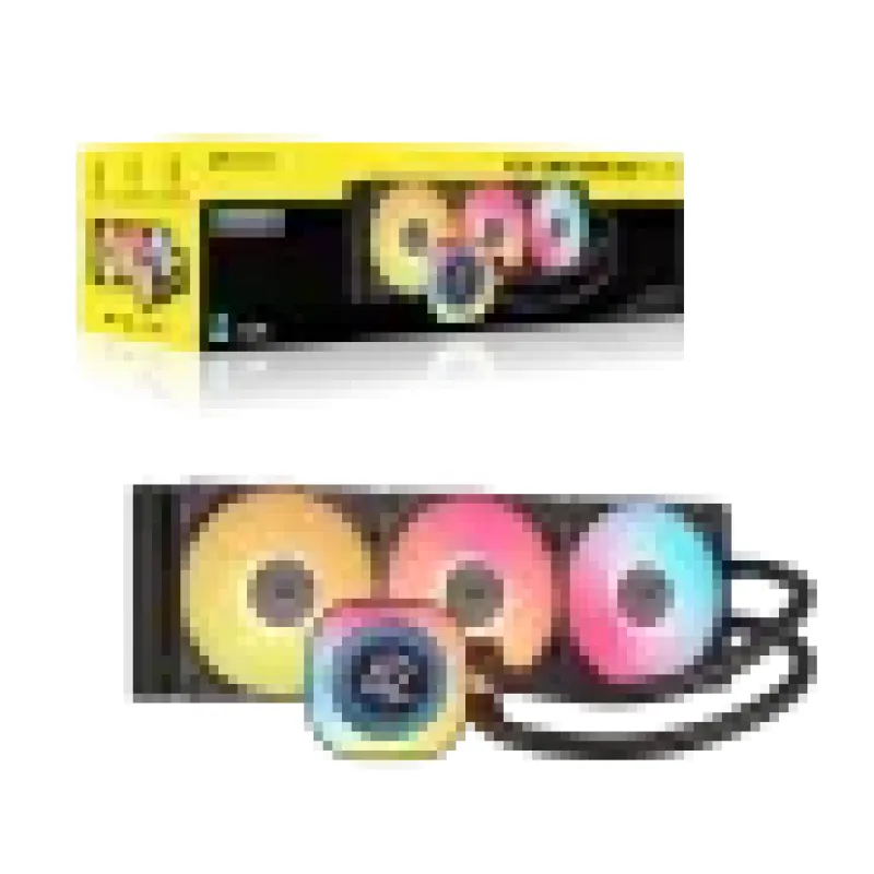 Corsair iCUE LINK TITAN 360 RX LCD 360mm 水冷散熱器 (黑/白) - 白色