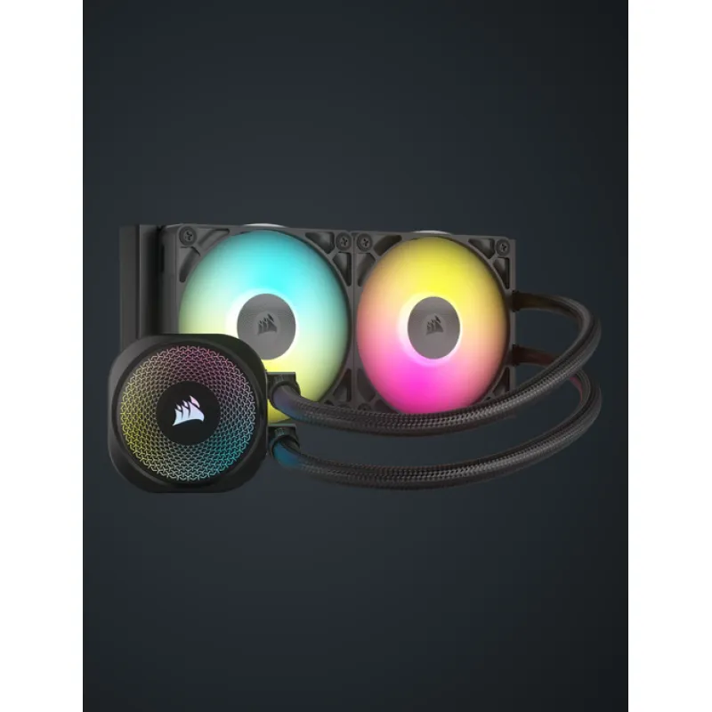 Corsair iCUE LINK TITAN 240 RX RGB 240mm 水冷散熱器 (黑/白) - 白色