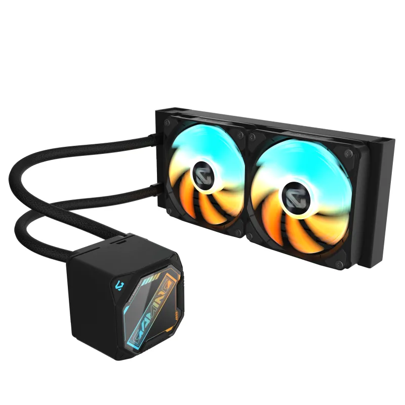 GIGABYTE 技嘉 GAMING 240 水冷散熱器  (黑/白) - 黑色