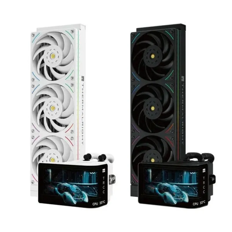 Thermalright Wonder Vision 360 UB ARGB WaterCooler 水冷 (Black /White) 裸視 3D AMOLED 曲面屏幕 - 黑色