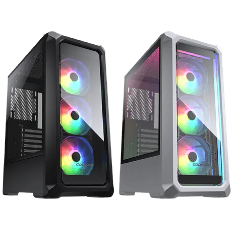 Cougar Archon 2 ARGB Case  電競側透玻璃機箱 - 送3風扇 (黑/白) - 黑色