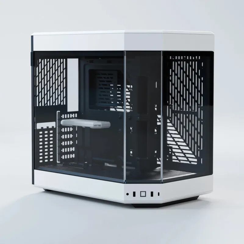 HYTE Y60 Mid-Tower Panoramic 全景機箱 (黑/白/紅) - 黑色