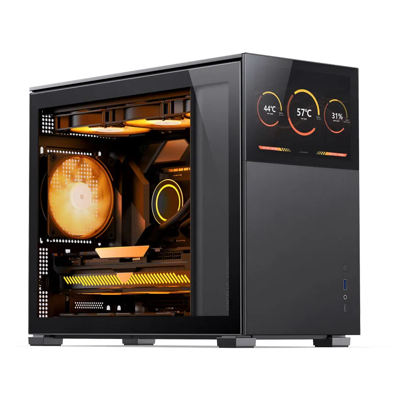 Jonsbo D31 標準副屏版 Micro-ATX 機箱 - (黑/白) - 黑色