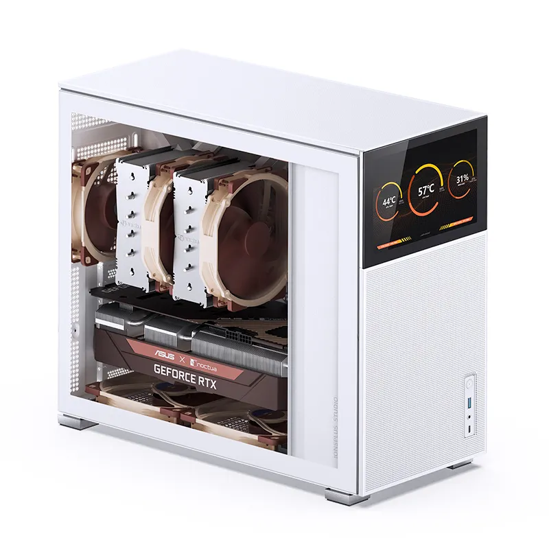 JONSBO D41 SCREEN ATX Computer Case - 黑色 / Mesh