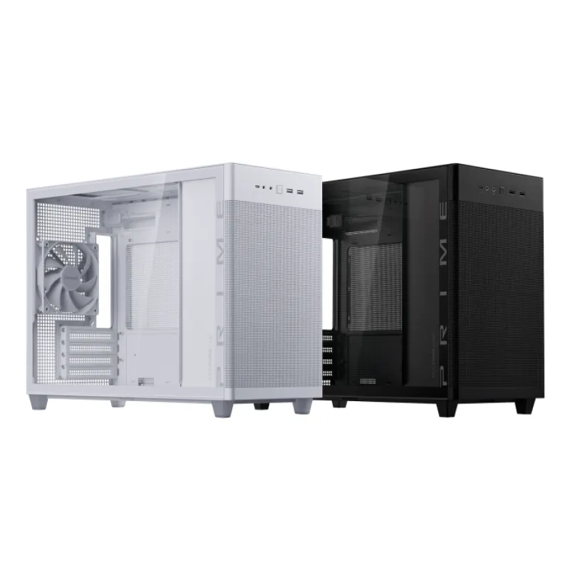 ASUS PRIME AP201 Mirco-ATX 簡約機箱 (Tempered Glass version) - 黑色