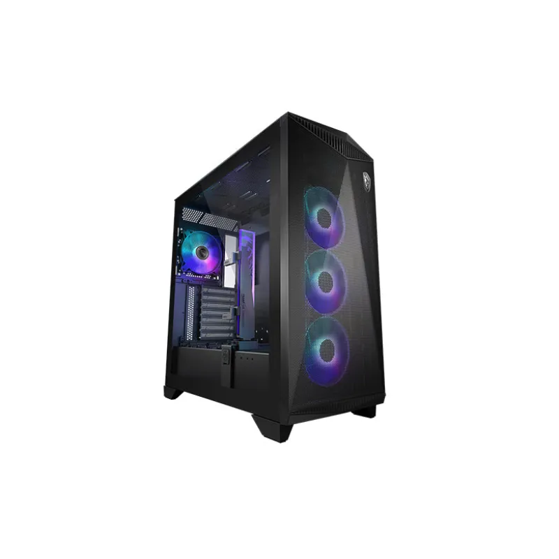 MSI 電競機箱 MPG GUNGNIR 300R AIRFLOW E-ATX Mid-Tower CASE 電競機箱 黑/白 - 黑色