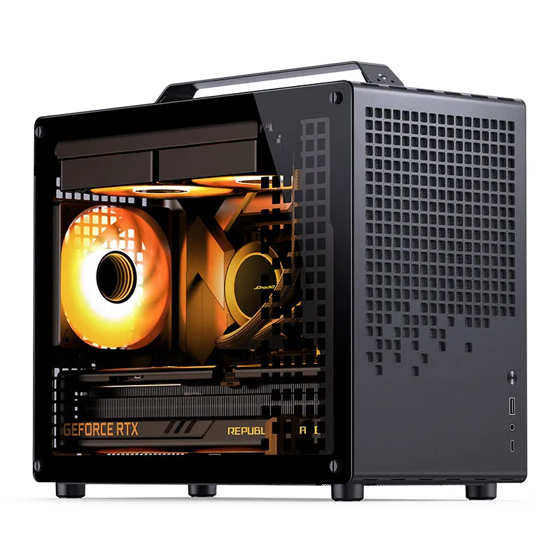 Jonsbo 喬思伯 Z20 Micro-ATX 機箱 - Pink/White (粉白/白/黑/橙黑) - 黑色