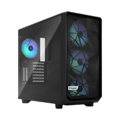 Fractal Design Meshify 2 Compact RGB ATX CASE 機箱 黑/白 - 黑色