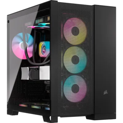 CORSAIR 6500D Airflow EATX 中塔機箱 強化玻璃 Dual Chamber - 黑色