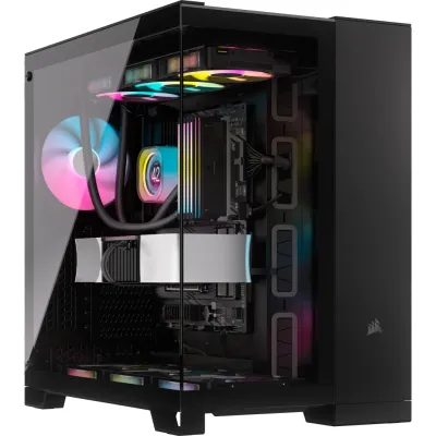 CORSAIR 6500X EATX 中塔機箱 強化玻璃 Dual Chamber - 黑色