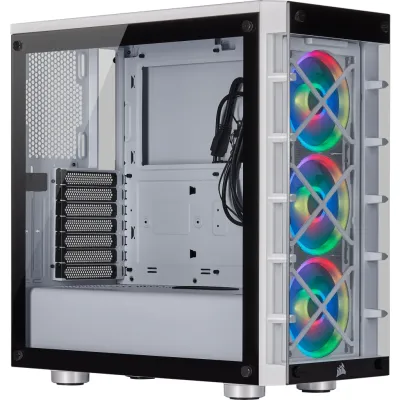 Corsair iCUE 465x RGB ATX Smart CASE 中塔機箱 強化玻璃 白色