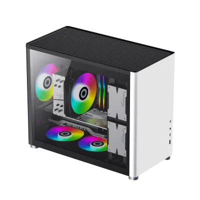 [附送兩把跟機風扇] GAMEMAX Spark Black/White/Gray MATX機箱 (黑/白) - 白色