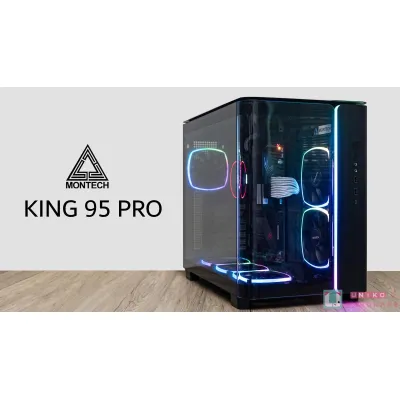 MONTECH KING 95 PRO A-RGB ATX 機箱 (黑/白) - 白色 / KING 95 + KING 95 PRO UPGRADEKIT