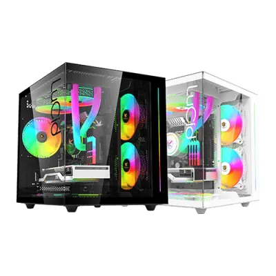Kingsman AITC CUBIC LuCid Gaming PC Case 電腦機箱 - 黑色