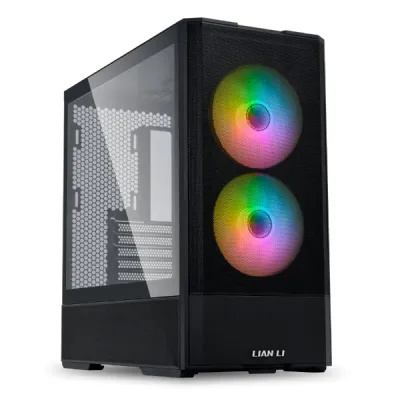 Lian Li 聯力 LANCOOL 207 MESH RGB TYPE C M-ATX Mid-Tower 機箱 (黑/白) - 黑色
