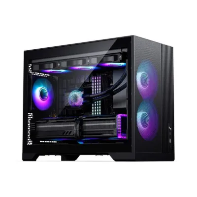 Phanteks XT M3 TEMPERED GLASS MATX CASE 機箱 (黑/白) - 黑色