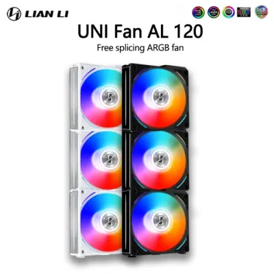 Lian Li UNI FAN AL120 RGB Case Fan (3pcs Pack) - 黑色