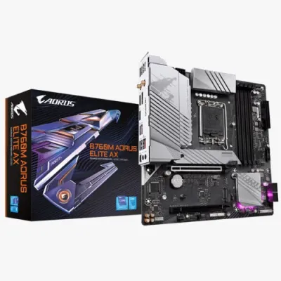 GIGABYTE 技嘉 B760M AORUS ELITE AX MATX 白色主機板 (DDR5)