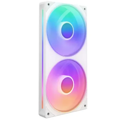 NZXT F240 RGB CORE 120mm 風扇 - 黑色 Black / 白色 White - 白色