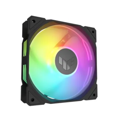 ASUS TUF Gaming TR120 ARGB 120mm 流體動力軸承機箱風扇 黑 / 白 單件裝 / 3件裝 - 黑色 / Single Pack 單件