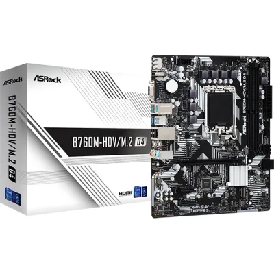 ASRock 華擎 B760M-HDV/M.2 D4 MATX 主機板 (DDR4)