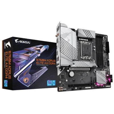 GIGABYTE 技嘉 B760M AORUS ELITE AX DDR4 MATX 主機板 (DDR4)