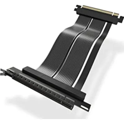 AsiaHorse PCIe 4 SOFT RISER CABLE 4.0 PCIe延長線 (Black/White) - 黑色