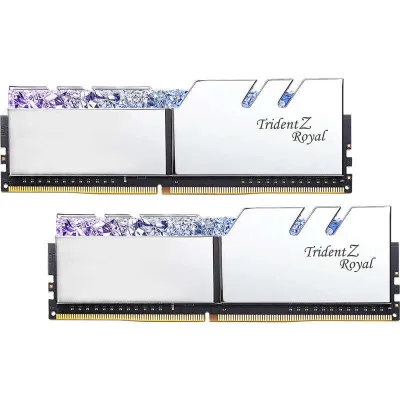 G Skill Trident Z Royal Silver RGB DDR4 16GB (2 x 8GB) 3600MHz -S (F4-3600C18D-16GTRS)